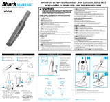 Shark WV201 WANDVAC Cordless Handheld Vacuum User manual