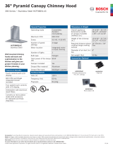 Bosch HCP36651UC Dimensions Guide
