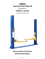 TUXEDO Distributors 9000 lb Two Post Floor Plate Lift - Symmetric TP9KFX Installation guide
