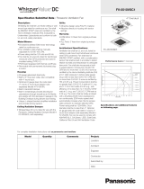 Panasonic FV-0510VSC1 Specification