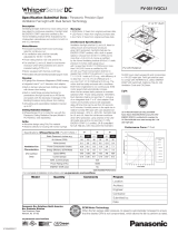 Panasonic FV-0511VQCL1 Specification
