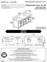 BRINKHAVEN 72AG / W / GB Allen+Roth Installation guide