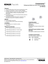 Kohler K-77974-8-BL Dimensions Guide