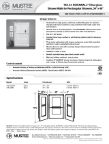 MUSTEE 748-34WHT Dimensions Guide