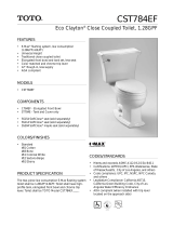 Toto CST784EF-51 Dimensions Guide