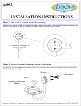 Allied Brass 426-SCH Installation guide