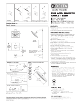 Delta T14443-SS Dimensions Guide
