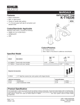 Kohler K-T16236-3-SN Specification