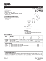 Kohler T14428-4-BN Specification
