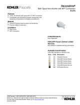 Kohler 373-BN Dimensions Guide