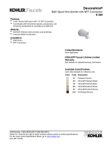 Kohler 389-2BZ Dimensions Guide