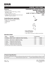 Kohler K-T10276-4-BN Specification