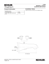 Kohler 496-BN User manual