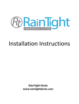 RainTight Decks PNL-1-12-16 Installation guide