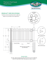 WamBam Fence VF13003 Dimensions Guide