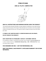 Pro-Series by Buffalo Tools PC3000 User manual
