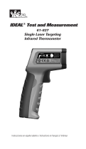Ideal Single Laser Targeting Infrared Thermometer 61-827 User manual
