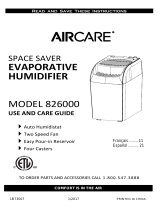 Aircare 826000 User manual