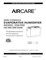 Aircare 5D6 700 Operating instructions