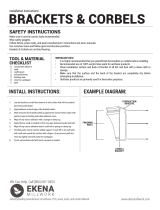 Ekena Millwork SUR34X08X08SC Installation guide