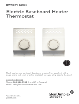 Dimplex Baseboard Thermostat Kit, Almond Owner's manual