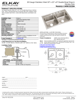 Elkay LWDB332284 Dimensions Guide