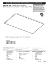 Lithonia Lighting CPANL 1X4 40LM 35K Installation guide