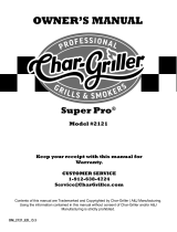 Char-Griller 2121 User manual