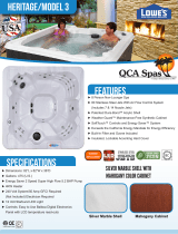 QCA Spas MODEL 3 SM Dimensions Guide