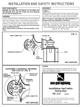 Sea gull lighting 8038-12 Installation guide