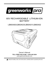 Greenworks Pro LB602 Operating instructions