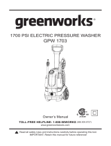 Greenworks GPW1703 Operating instructions