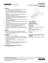 Kohler K-R28705-SD-BL Dimensions Guide