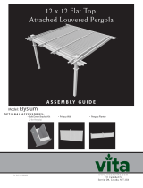 Vita 12x12 Elysium Attached Louvered Pergola Installation guide