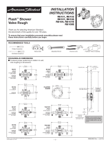 American Standard RU108E Installation guide
