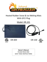 Dr Infrared HeaterDR-101 Heated Rubber Snow and Ice Melting Mats