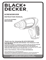 Black and Decker BDCS40BI User manual