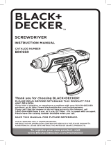 BLACK+DECKER BDCS50C-8LW User manual