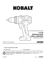Kobalt KDD 1424A-03 User manual