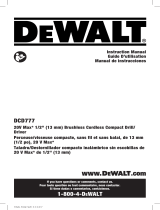 DeWalt DCD777C2 Operating instructions