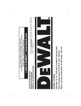 DeWalt DCS391B User manual