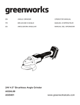 Greenworks AG24L00 User manual