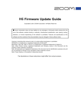 Zoom H6 (2013 Model) User guide