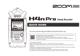 Zoom H4n Pro Black Quick start guide