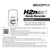 Zoom H2N Quick start guide