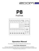 Zoom PodTrak P8 Operating instructions