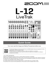 Zoom LiveTrak L-12 Quick start guide