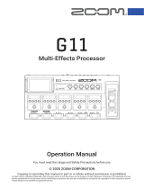 Zoom G11 Operating instructions