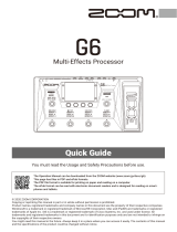 Zoom G6 Quick start guide