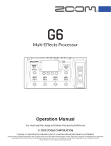 Zoom G6 Operating instructions
